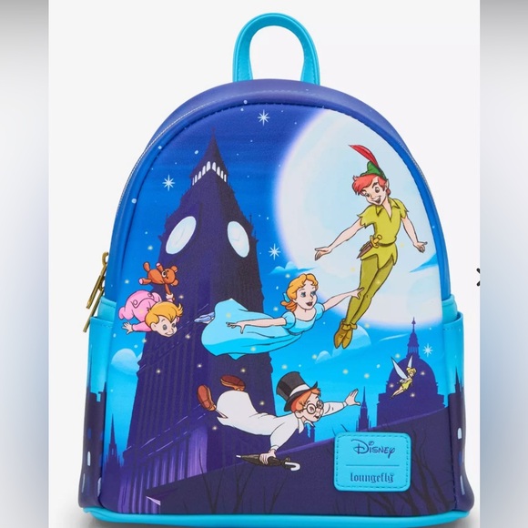 Loungefly Handbags - Loungefly Disney Peter Pan Night Flight Mini
Backpack NWT